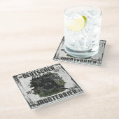 German Hunting Terrier (Jagdterre) Glasuntersetzer (Schrägansicht)