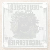 German Hunting Terrier (Jagdterre) Glasuntersetzer (Rückseite)