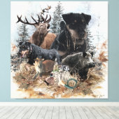 German Hunting Terrier (Jagdterre) Leinwanddruck (Insitu (Holzboden))