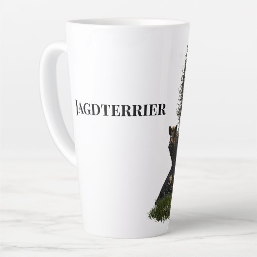 German Hunting Terrier (Jagdterre) Milchtasse (Linke Ecke)