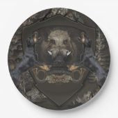 German Hunting Terrier (Jagdterre) Pappteller (Vorderseite)