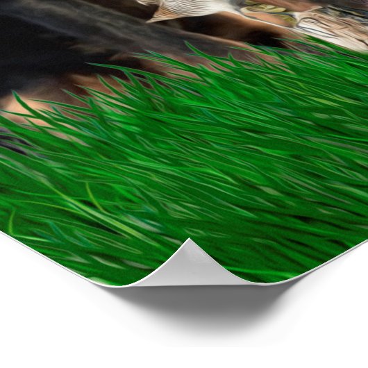 German Hunting Terrier (Jagdterre) Poster (Ecke)