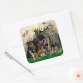 German Hunting Terrier (Jagdterre) Quadratischer Aufkleber (Umschlag)