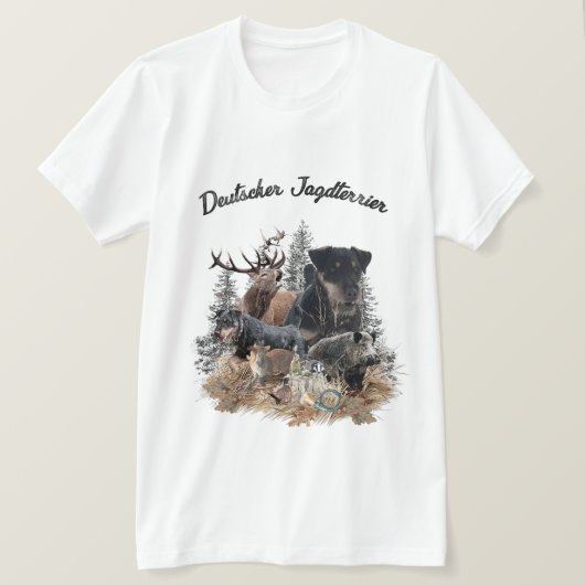 German Hunting Terrier (Jagdterre) T-Shirt (Design vorne)