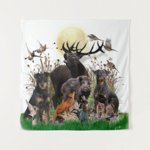 German Hunting Terrier (Jagdterre) Wandteppich