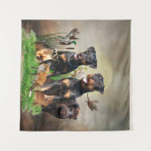 German Hunting Terrier (Jagdterre) Wandteppich (Vorderseite (Horizontal))