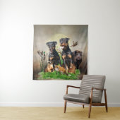 German Hunting Terrier (Jagdterre) Wandteppich (Beispiel)