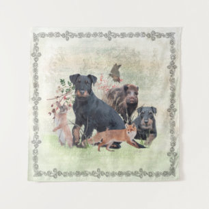 German Hunting Terrier (Jagdterre) Wandteppich