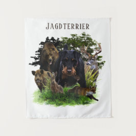 German Hunting Terrier (Jagdterre) Wandteppich