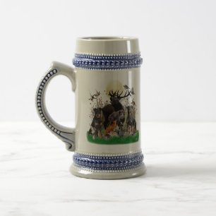 German Hunting Terrier (Jagdterrier)    Beer Stein Bierglas