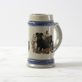 German Hunting Terrier (Jagdterrier)    Bierglas (VorderseiteRechts)