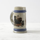 German Hunting Terrier (Jagdterrier)    Bierglas (Vorderseite Links)