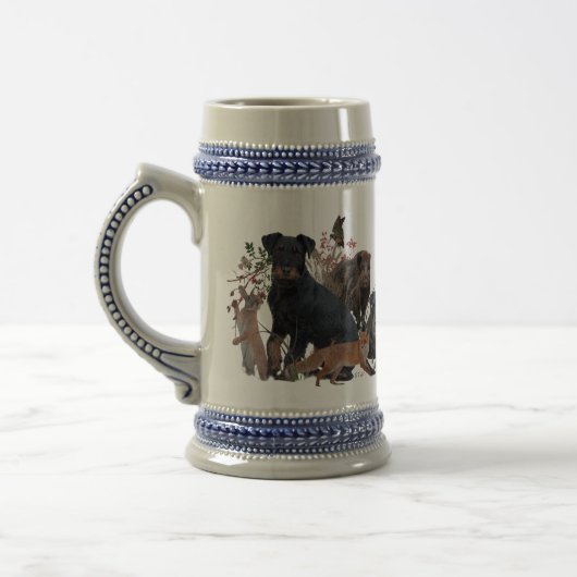 German Hunting Terrier (Jagdterrier)    Bierglas (Links)