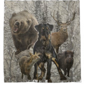 German Hunting Terrier, Jagdterrier Duschvorhang (Vorderseite)