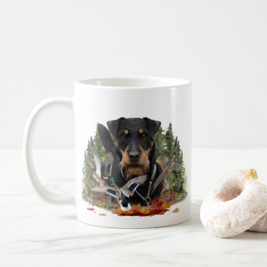 German Hunting Terrier (Jagdterrier) Tasse (Mit Donut)