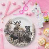 German Hunting Terrier Pappteller (Party)