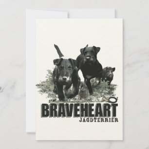 German Hunting Terrier, The Jagdterrier, Art Einladung
