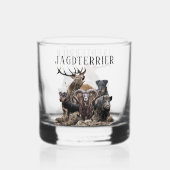 German Hunting Terrier Whiskyglas (Vorderseite)