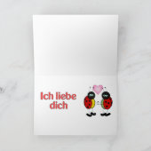 German - I love you Feiertagskarte (Innenseite)