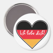 German - I love you Magnet (Vorderseite/Rückseite)