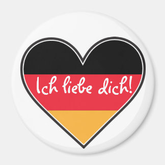 German - I love you Magnet