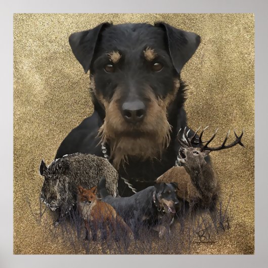 German Jagdterer Tapestory Poster Acrylic Print (Vorne)