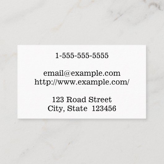 German Language Translator, Teacher, Tutor Visitenkarte (Rückseite)