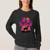 German Longhaired Pointer Paw Mom Dad Dog Women M T-Shirt (Vorderseite)