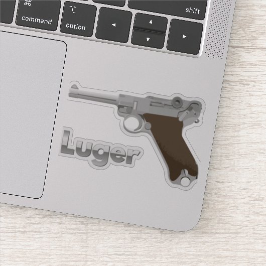 German Luger Pistol Aufkleber (Detail)
