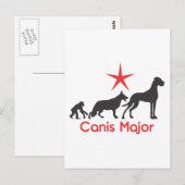 German Mastiff Canis Major Postkarte (Vorne/Hinten)