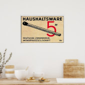 German Match Brand - Matchbox Print - Aesthetic Poster (Küche)