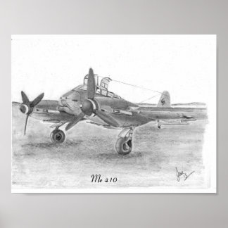 German Me 410 Poster
