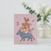 German Medieval Band: Geh Bremen! Feiertagspostkarte (Stehend Vorderseite)