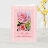German: Mother's day / Muttertag Karte (Gelbe Blume)