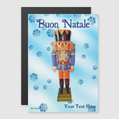 German Nutcracker - Buon Natale Magnetkarte (Vorne/Hinten)