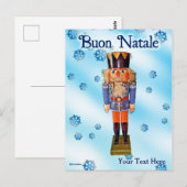 German Nutcracker - Buon Natale Postkarte (Vorne/Hinten)