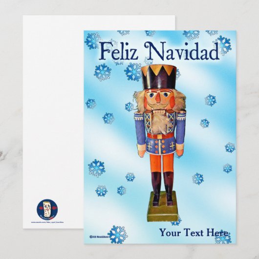 German Nutcracker - Feliz Navidad (Vorne/Hinten)
