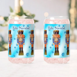 German Nutcracker - Feliz Navidad Dosenglas