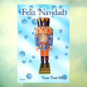 German Nutcracker - Feliz Navidad Fensteraufkleber (Blatt 3)