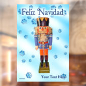 German Nutcracker - Feliz Navidad Fensteraufkleber (Blatt 2)