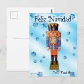 German Nutcracker - Feliz Navidad Postkarte (Vorne/Hinten)