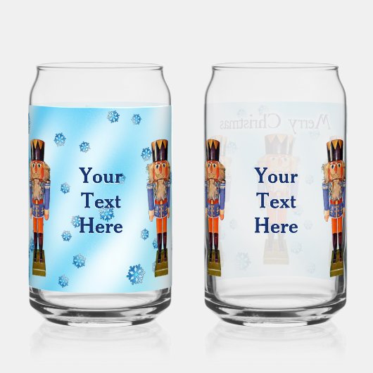 German Nutcracker - Frohe Weihnachten Dosenglas (Rückseite)