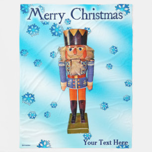 German Nutcracker - Frohe Weihnachten Fleecedecke