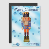 German Nutcracker - Frohe Weihnachten Magnetkarte (Vorne/Hinten)