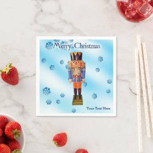 German Nutcracker - Frohe Weihnachten Serviette