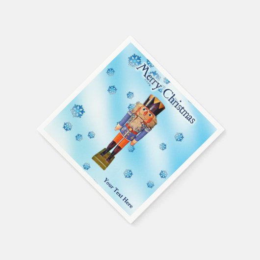 German Nutcracker - Frohe Weihnachten Serviette (Ecke)