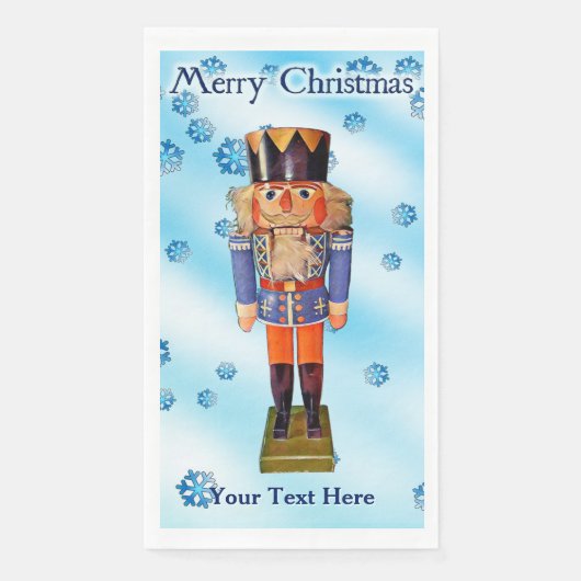 German Nutcracker - Frohe Weihnachten Serviette (Vorderseite)