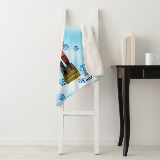 German Nutcracker - Frohe Weihnachten Sherpadecke (Beispiel)