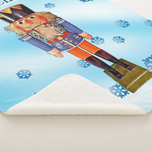 German Nutcracker - Frohe Weihnachten Sherpadecke (3/4)