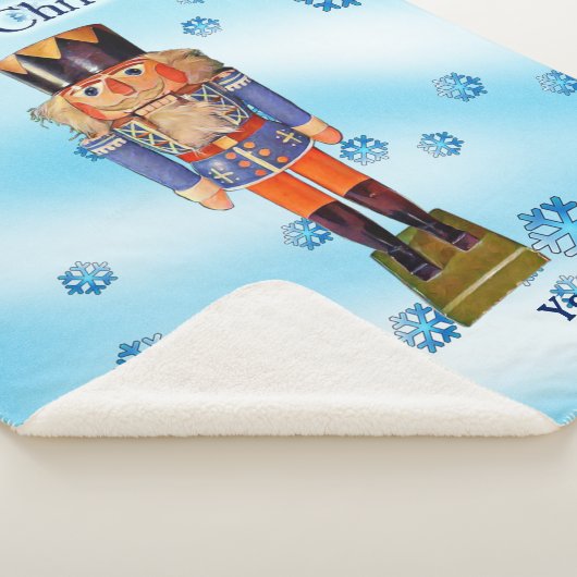 German Nutcracker - Frohe Weihnachten Sherpadecke (3/4)